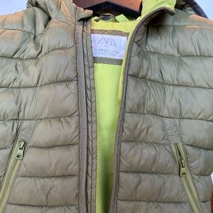 ZARA Lightweight Down Coat 4-5T